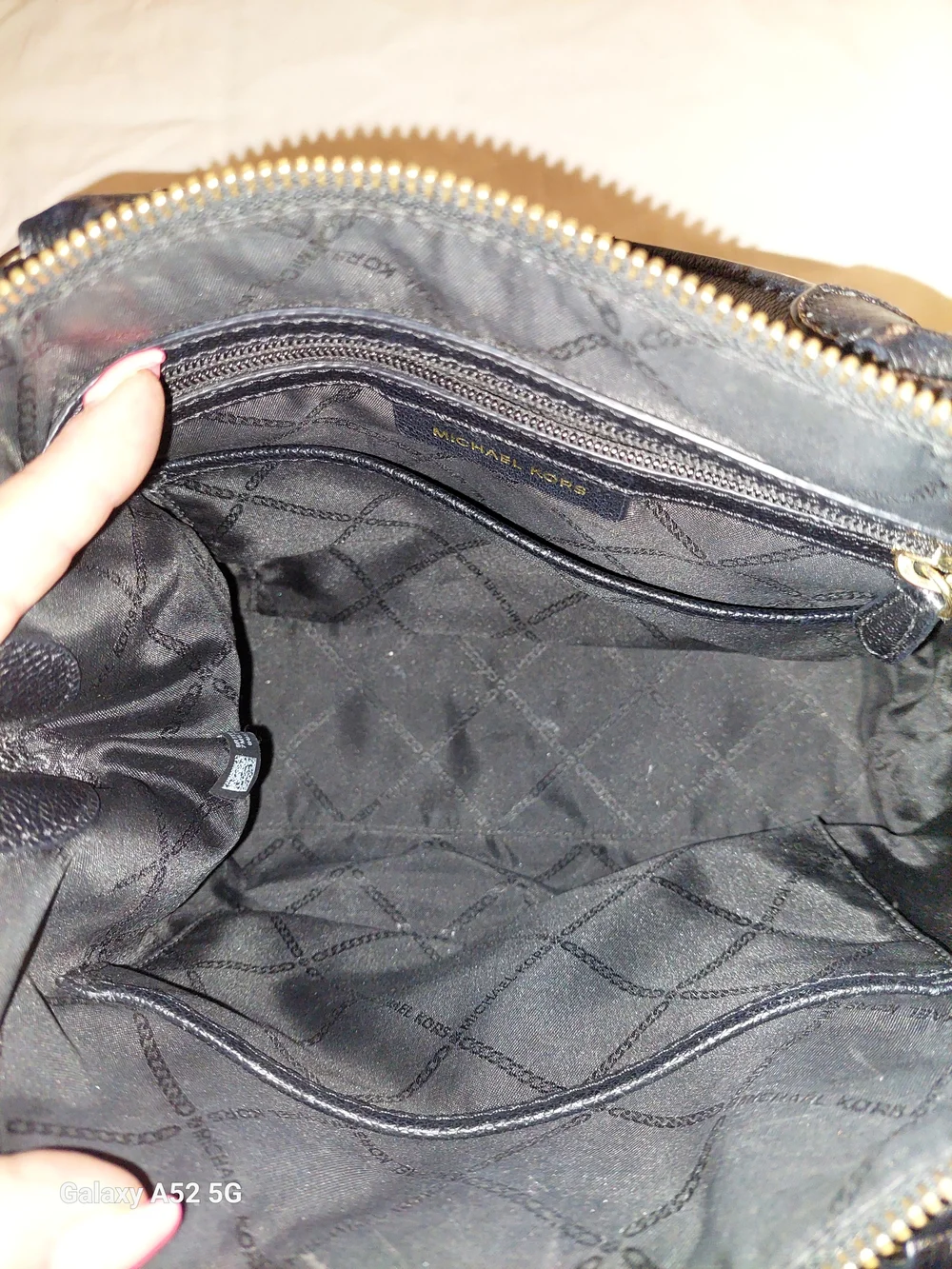 Michael Kors Black Soft Leather Satchel Bag